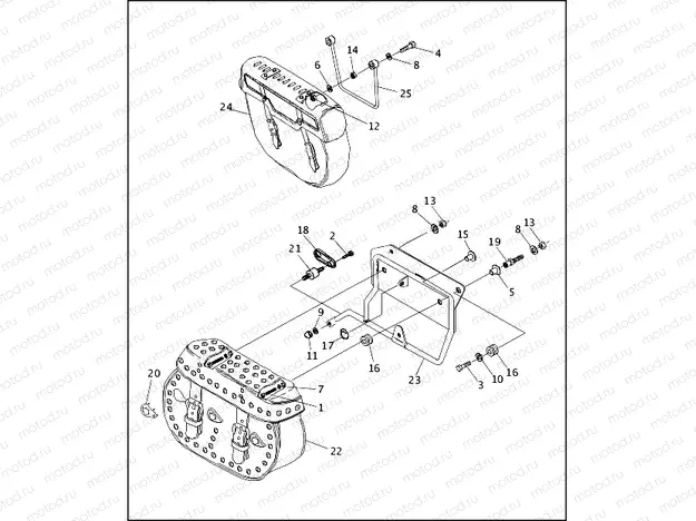 SADDLEBAGS - FLSTC & FLSTN
