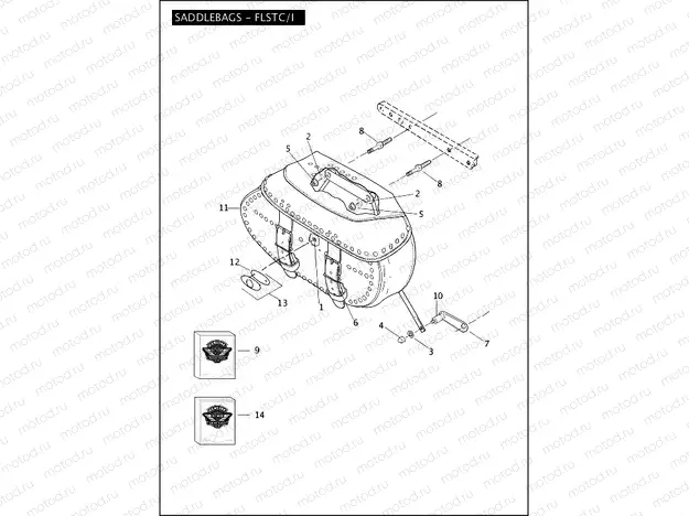 SADDLEBAGS - FLSTC/I