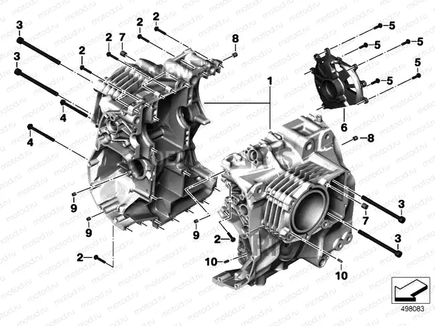SCREW CONNECTION, ENGINE HOUSING