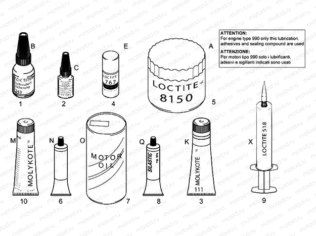 Sealing and lubricating agents