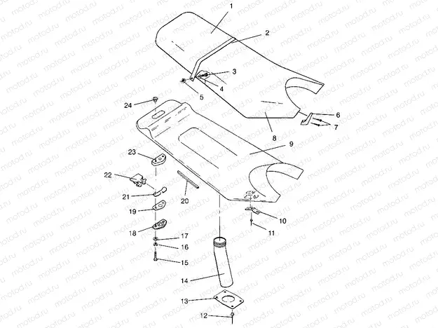 SEAT ASSEMBLY SL 750 B954070 (4930523052A011) | SEAT ASSEMBLY SL 750 B954070 (4930523052A011)