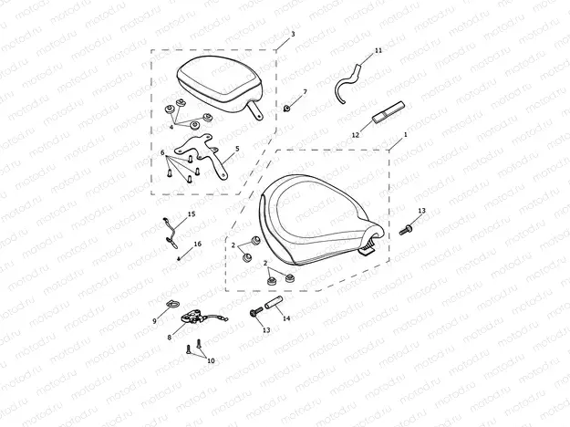 Seat Assy & Toolkit