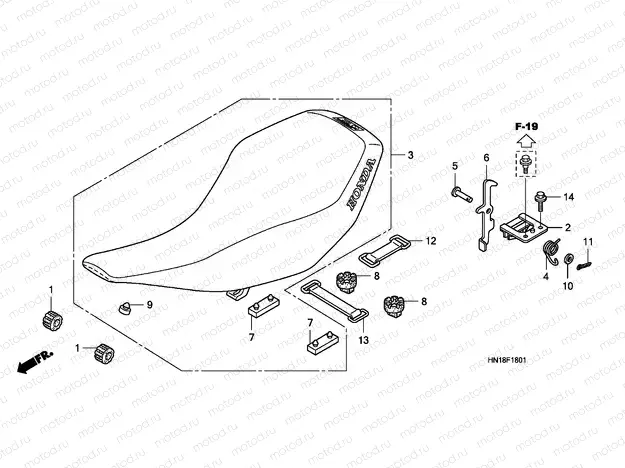 SEAT F-18-1 (TRX400EX8 / X9) buy cheap online