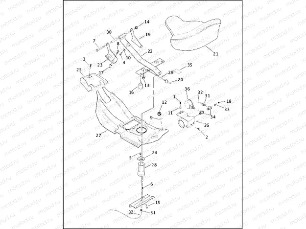 SEAT & REAR FRAME RAILS