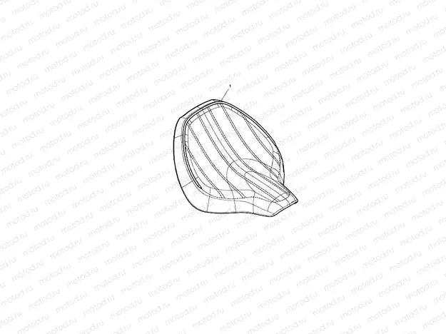 Seat, Rider, Brown, Ribbed