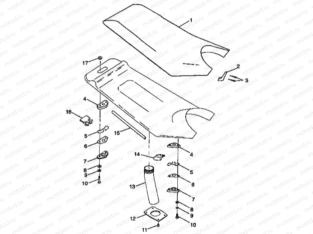 SEAT SL 700 B974071 | SEAT SL 700 B974071, Intl. SL 700 I974071, SL 700 Deluxe B974072 and Intl. (4940874087A013)