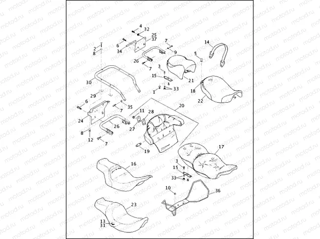 SEATS & REAR FRAME RAILS