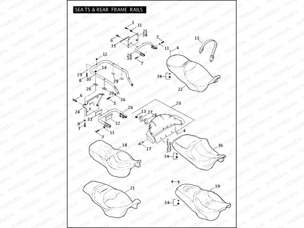 SEATS & REAR FRAME RAILS