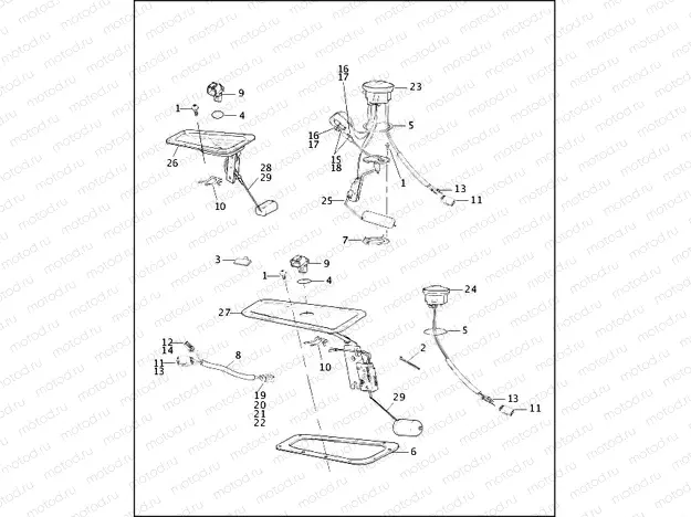 SENDING UNITS - CARBURETED MODELS