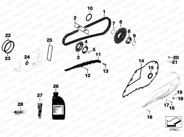 Service chain drive