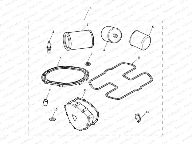 Service Kit - Eng No 456552 >