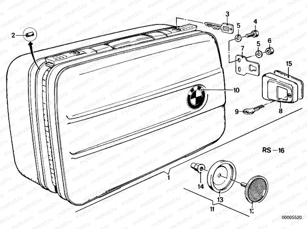 Set motocase