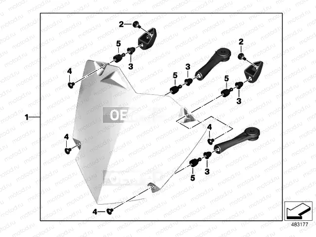 SET OF HEADLIGHT GUARDS