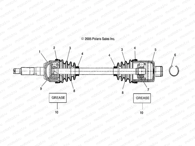 SHAFT | SHAFT, DRIVE, REAR - A07MH76FA (4999200299920029B08)