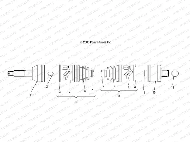 SHAFT | SHAFT, DRIVE, REAR - A07TH76AU/TN76AF/AL/AU (4999204069920406C01)