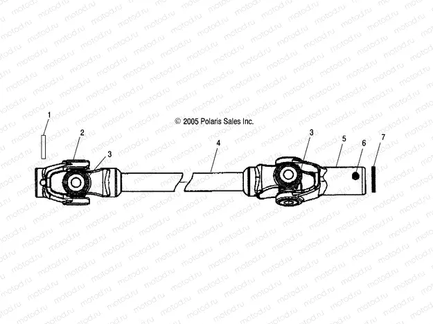 SHAFT | SHAFT, PROP, FRONT - A07MH76FA (4999200299920029B09)