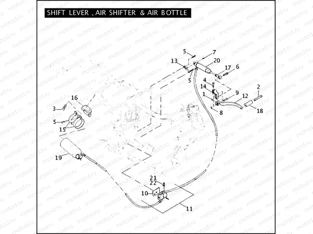 SHIFT LEVER, AIR SHIFTER & AIR BOTTLE