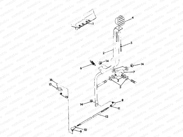 SHIFT LINKAGE ASSEMBLY 250 4X4 - Update (4919791979038A) | SHIFT LINKAGE ASSEMBLY 250 4X4 - Update (4919791979038A)