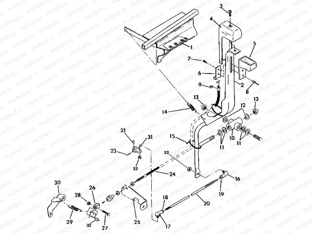 SHIFT LINKAGE ASSEMBLY 350 2X4 / W927539 (4922882288010A) | SHIFT LINKAGE ASSEMBLY 350 2X4 / W927539 (4922882288010A)