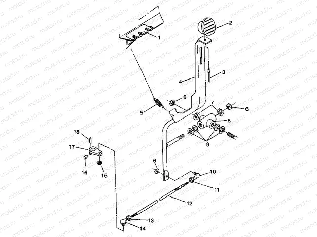SHIFT LINKAGE ASSEMBLY Trail Blazer W937221 (4924082408024A) | SHIFT LINKAGE ASSEMBLY Trail Blazer W937221 (4924082408024A)