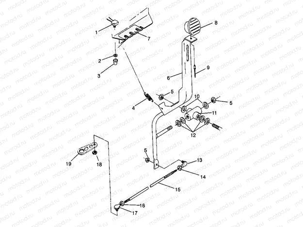 SHIFT LINKAGE Trail Boss W968527 (4935883588C001) | SHIFT LINKAGE Trail Boss W968527 (4935883588C001)