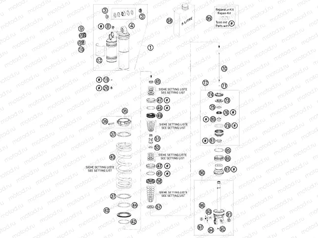 SHOCK ABSORBER DISASSEMBLED