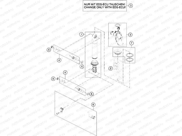 SHOCK ABSORBER DISASSEMBLED