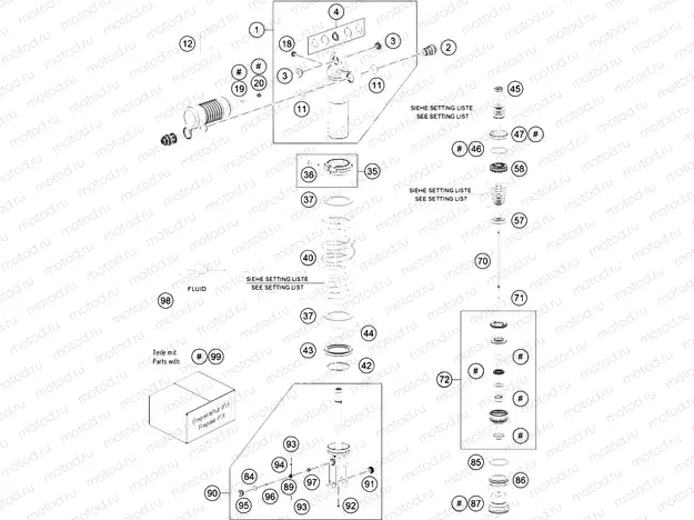SHOCK ABSORBER DISASSEMBLED