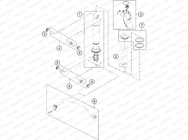 SHOCK ABSORBER DISASSEMBLED