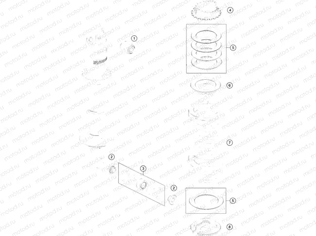 SHOCK ABSORBER DISASSEMBLED|Frame|04