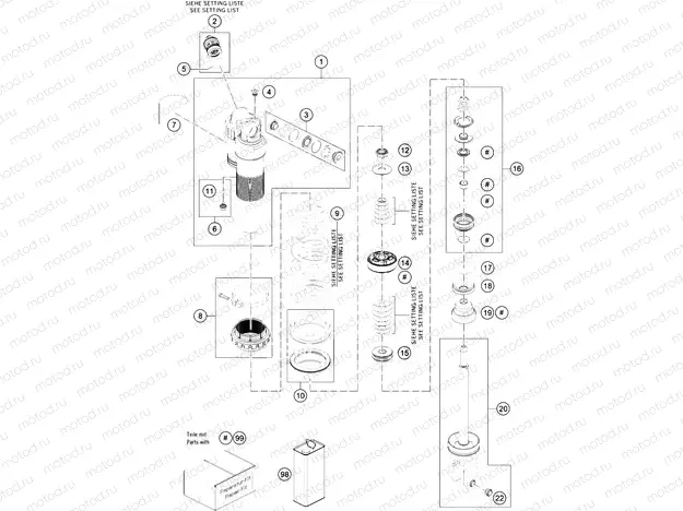 SHOCK ABSORBER DISASSEMBLED|Frame|04
