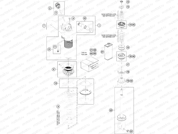 SHOCK ABSORBER DISASSEMBLED|Frame|04
