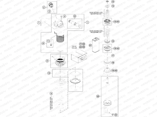 SHOCK ABSORBER DISASSEMBLED|Frame|04
