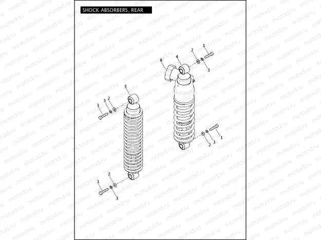 SHOCK ABSORBERS, REAR