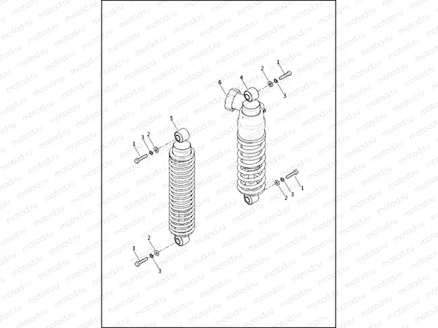 SHOCK ABSORBERS, REAR