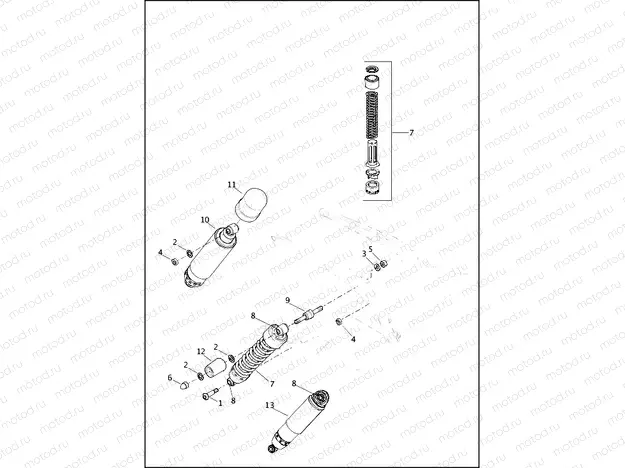 SHOCK ABSORBERS, REAR