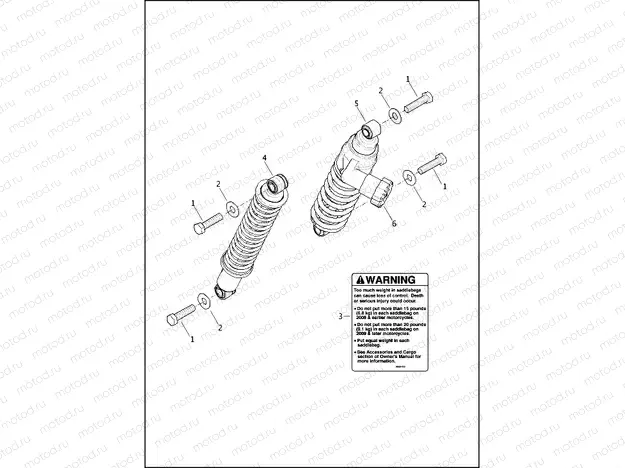 SHOCK ABSORBERS, REAR