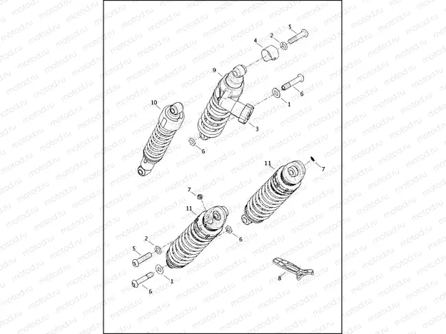 SHOCK ABSORBERS, REAR