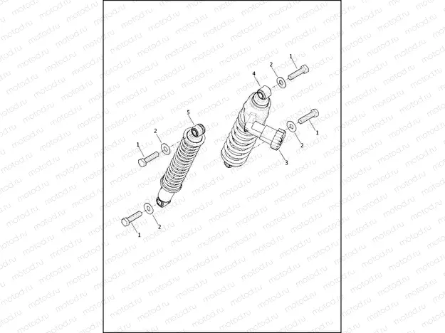 SHOCK ABSORBERS, REAR