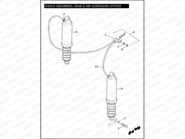 SHOCK ABSORBERS, REAR & AIR SUSPENSION SYSTEM