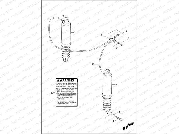 SHOCK ABSORBERS, REAR & AIR SUSPENSION SYSTEM