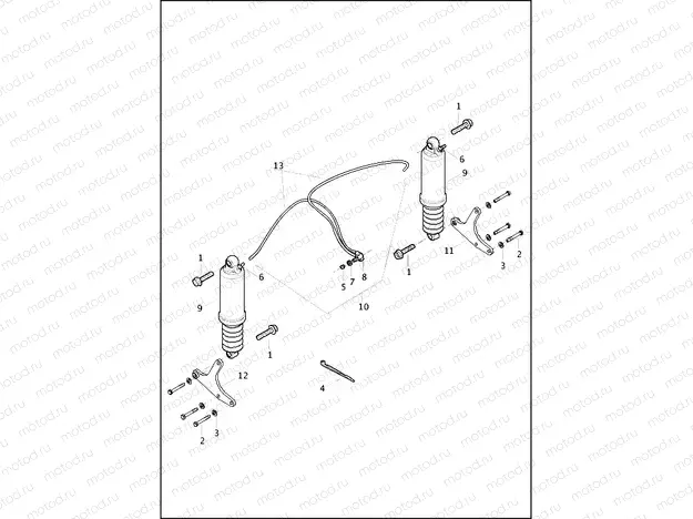 SHOCK ABSORBERS, REAR AND AIR SUSPENSION SYSTEM