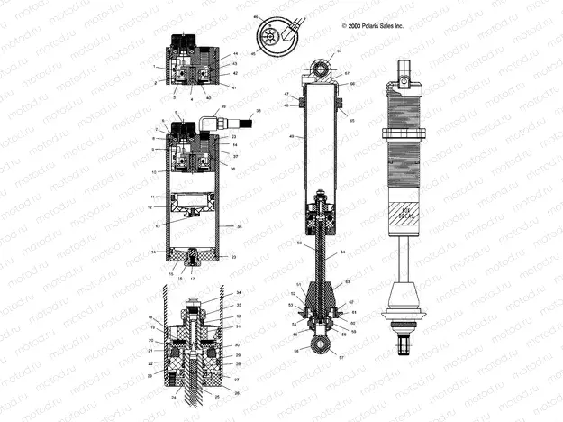 SHOCK | SHOCK, REAR - A04GJ50AA/AB/AC/AD (4986168616C01)