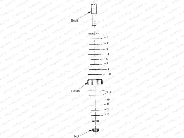 SHOCK VALVING Sport 400L W97BA38C and Trail Blazer W97BA25C (4940124012C07B) | SHOCK VALVING Sport 400L W97BA38C and Trail Blazer W97BA25C (4940124012C07B)