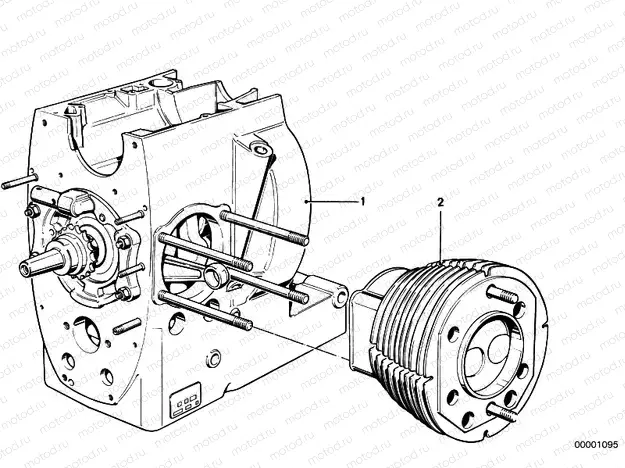 Short engine / Cylinder with pistons Short engine / Cylinder with pistons