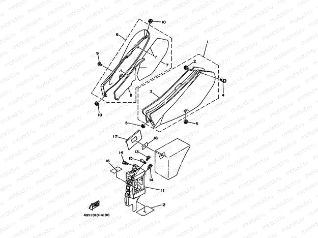 Side cover 1 (4 GY1 / 4 RR1 / 4 RR2)