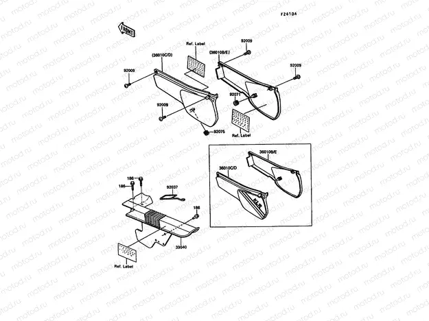 Side Covers/Chain Cover(1/2)(KL250-D6)