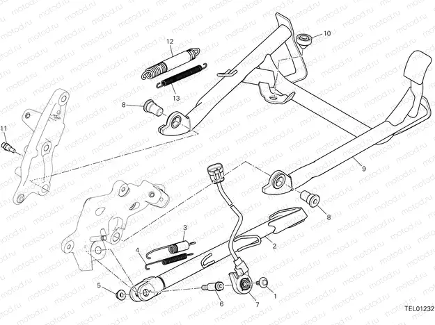 SIDE STAND [MOD:MS1260E]