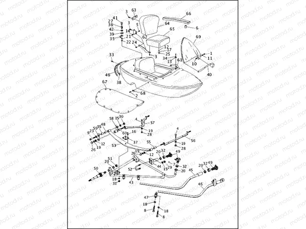 SIDECAR BODY & CHASSIS - RLE (1 OF 2)