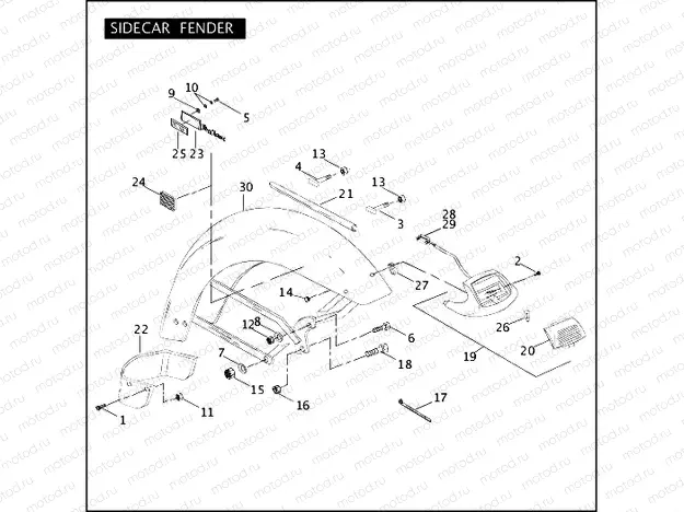 SIDECAR FENDER